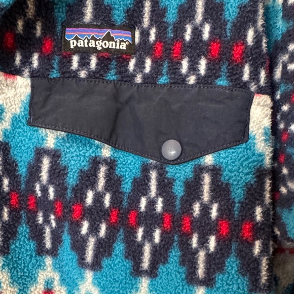 Patagonia Men's Multicolor Patterned Fleece Jacket - Picture 4 of 6